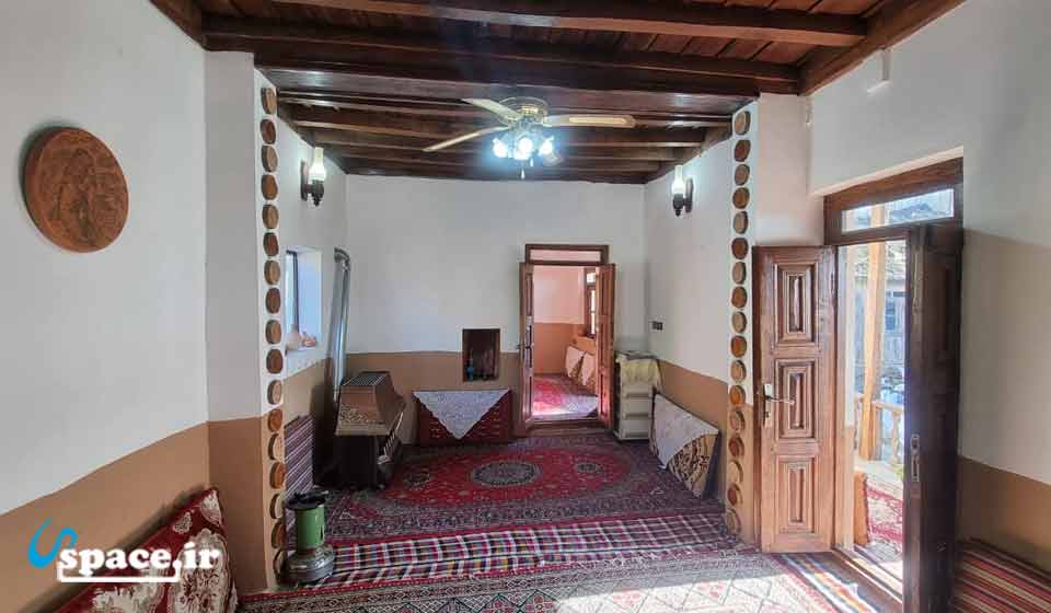 نمای داخلی خانه بومی مشتی ببا - سواد کوه - لفور - روستای قاضی کلا